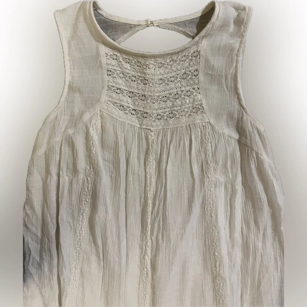 Baevely Chic Cream Sleeveless Mini Dress - Picture 2 of 7